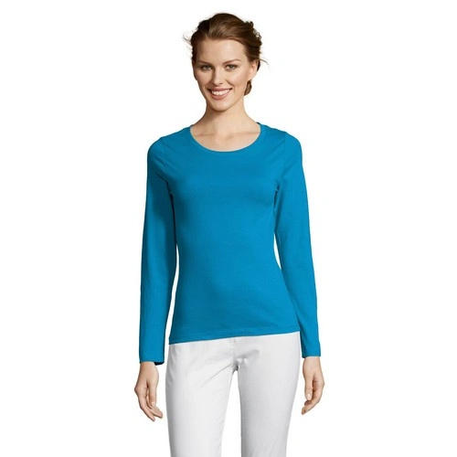 CAMISETA MUJER MANGA LARGA CON CUELLO REDONDO SOL'S MAJESTIC REF S11425