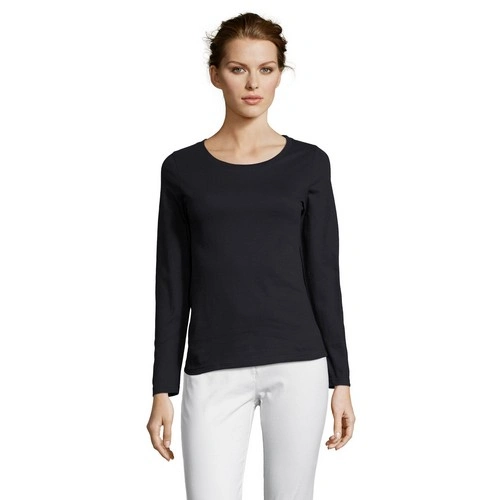 CAMISETA MUJER MANGA LARGA CON CUELLO REDONDO SOL'S MAJESTIC REF S11425