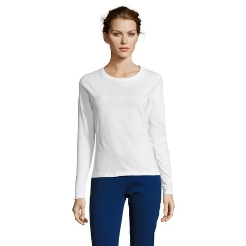 CAMISETA MUJER MANGA LARGA CON CUELLO REDONDO SOL'S MAJESTIC REF S11425