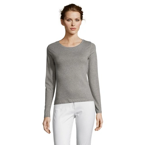 CAMISETA MUJER MANGA LARGA CON CUELLO REDONDO SOL'S MAJESTIC REF S11425