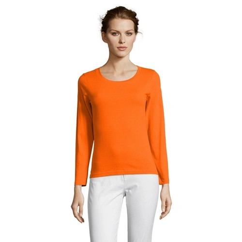 CAMISETA MUJER MANGA LARGA CON CUELLO REDONDO SOL'S MAJESTIC REF S11425