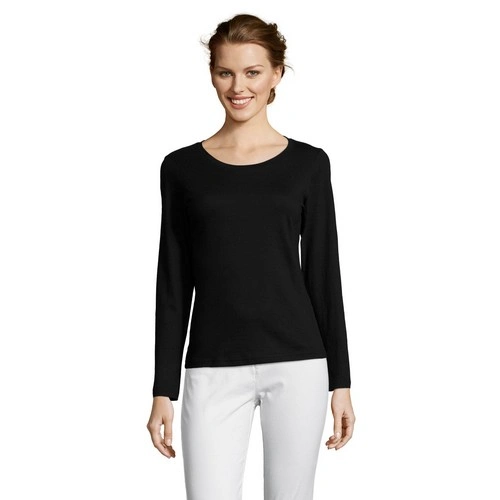 CAMISETA MUJER MANGA LARGA CON CUELLO REDONDO SOL'S MAJESTIC REF S11425