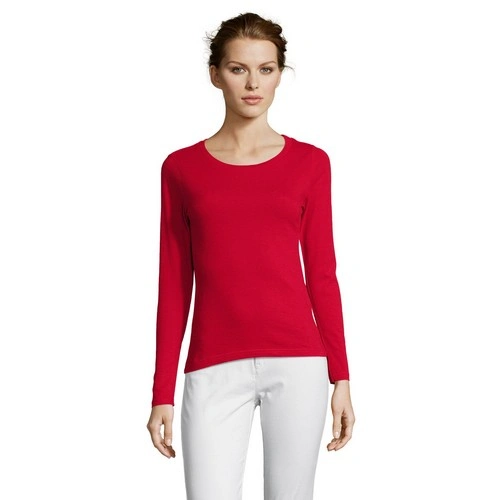CAMISETA MUJER MANGA LARGA CON CUELLO REDONDO SOL'S MAJESTIC REF S11425