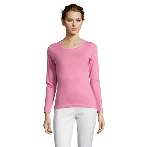CAMISETA MUJER MANGA LARGA CON CUELLO REDONDO SOL'S MAJESTIC REF S11425