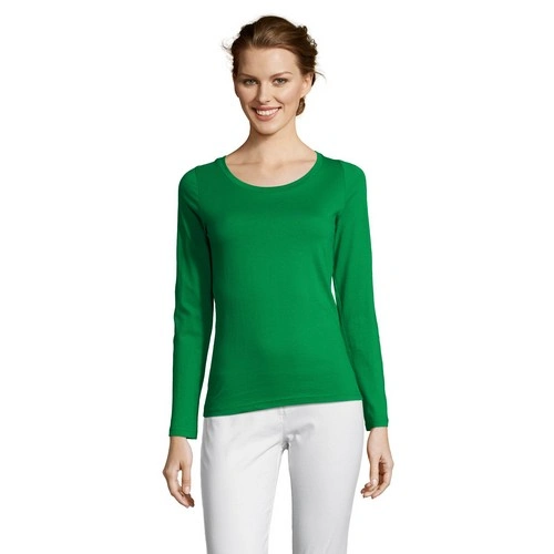 CAMISETA MUJER MANGA LARGA CON CUELLO REDONDO SOL'S MAJESTIC REF S11425