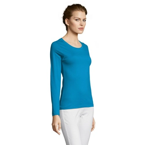 CAMISETA MUJER MANGA LARGA CON CUELLO REDONDO SOL'S MAJESTIC REF S11425