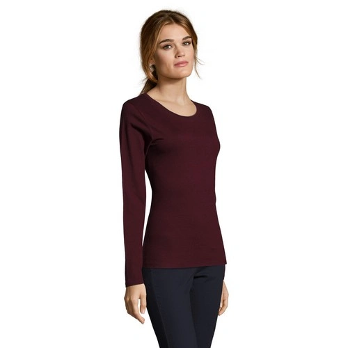 CAMISETA MUJER MANGA LARGA CON CUELLO REDONDO SOL'S MAJESTIC REF S11425