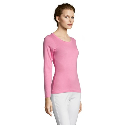 CAMISETA MUJER MANGA LARGA CON CUELLO REDONDO SOL'S MAJESTIC REF S11425