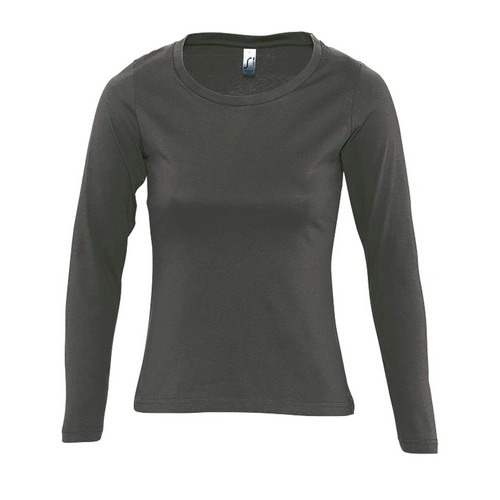 CAMISETA MUJER MANGA LARGA CON CUELLO REDONDO SOL'S MAJESTIC REF S11425