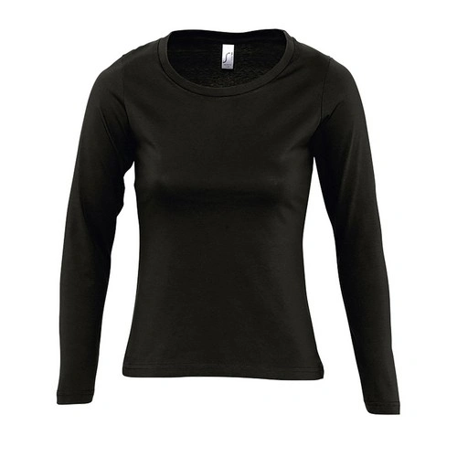 CAMISETA MUJER MANGA LARGA CON CUELLO REDONDO SOL'S MAJESTIC REF S11425