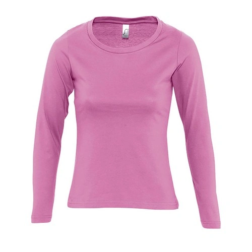 CAMISETA MUJER MANGA LARGA CON CUELLO REDONDO SOL'S MAJESTIC REF S11425