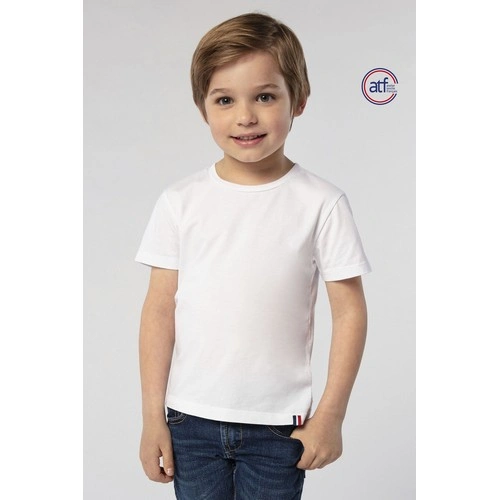 CAMISETA MANGA CORTA NIÑO CUELLO REDONDO MADE IN FRANCE ATF LOU REF S03274