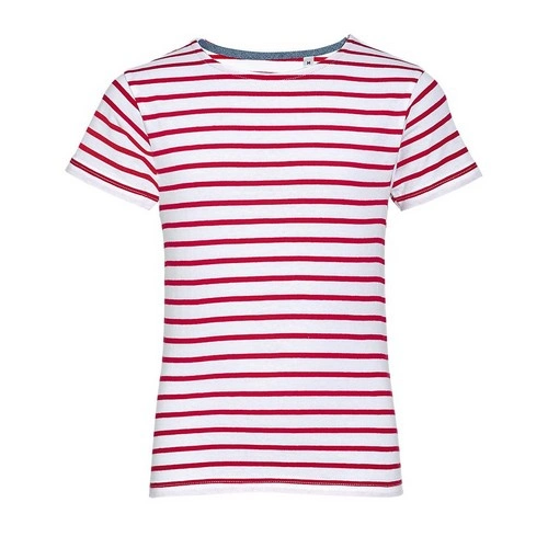 CAMISETA MANGA CORTA NIÑOS CUELLO REDONDO A RAYAS SOL'S MILES KIDS REF S01400
