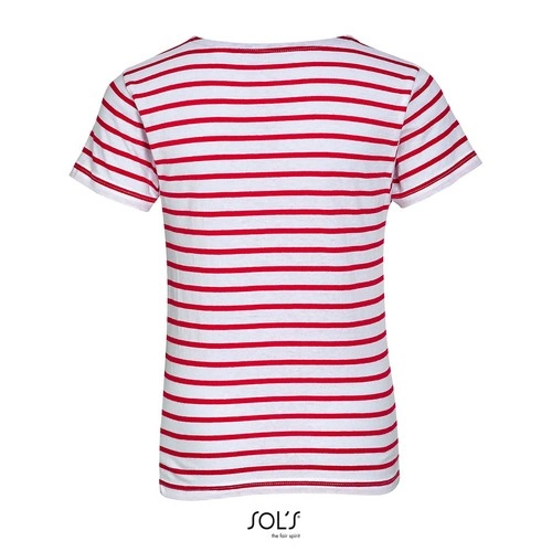 CAMISETA MANGA CORTA NIÑOS CUELLO REDONDO A RAYAS SOL'S MILES KIDS REF S01400