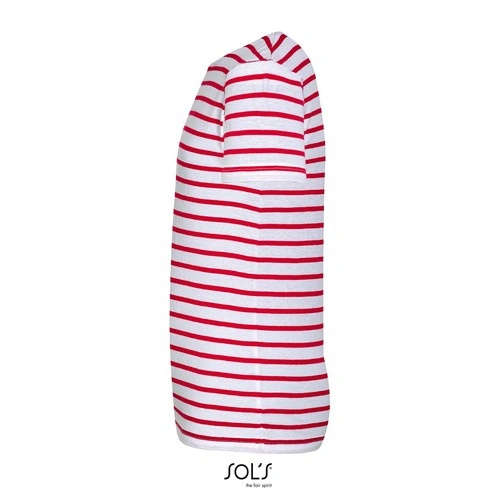 CAMISETA MANGA CORTA NIÑOS CUELLO REDONDO A RAYAS SOL'S MILES KIDS REF S01400