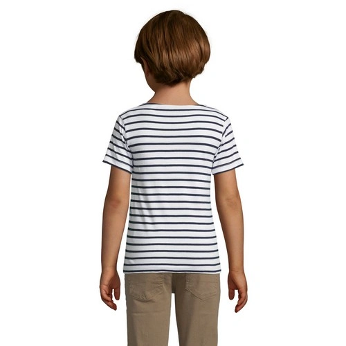 CAMISETA MANGA CORTA NIÑOS CUELLO REDONDO A RAYAS SOL'S MILES KIDS REF S01400