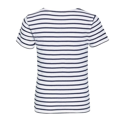 CAMISETA MANGA CORTA NIÑOS CUELLO REDONDO A RAYAS SOL'S MILES KIDS REF S01400