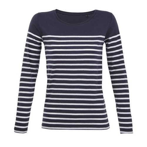 CAMISETA RAYADA DE MANGA LARGA DE MUJER SOL'S MATELOT LSL WOMEN REF S03100