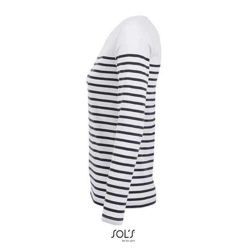 CAMISETA RAYADA DE MANGA LARGA DE MUJER SOL'S MATELOT LSL WOMEN REF S03100