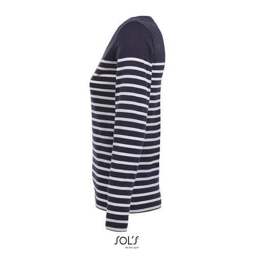 CAMISETA RAYADA DE MANGA LARGA DE MUJER SOL'S MATELOT LSL WOMEN REF S03100