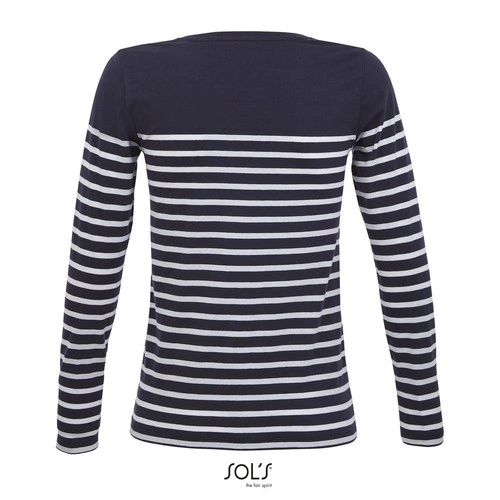 CAMISETA RAYADA DE MANGA LARGA DE MUJER SOL'S MATELOT LSL WOMEN REF S03100