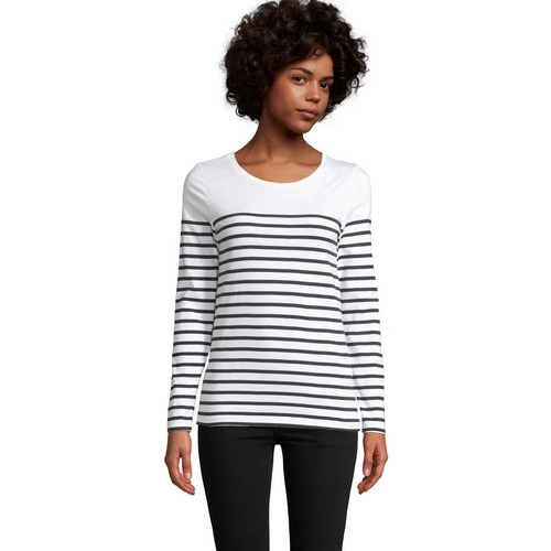 CAMISETA RAYADA DE MANGA LARGA DE MUJER SOL'S MATELOT LSL WOMEN REF S03100