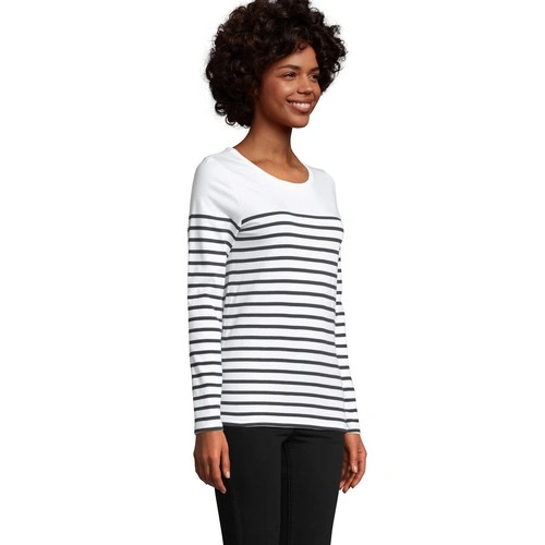 CAMISETA RAYADA DE MANGA LARGA DE MUJER SOL'S MATELOT LSL WOMEN REF S03100