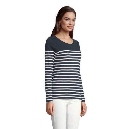 CAMISETA RAYADA DE MANGA LARGA DE MUJER SOL'S MATELOT LSL WOMEN REF S03100
