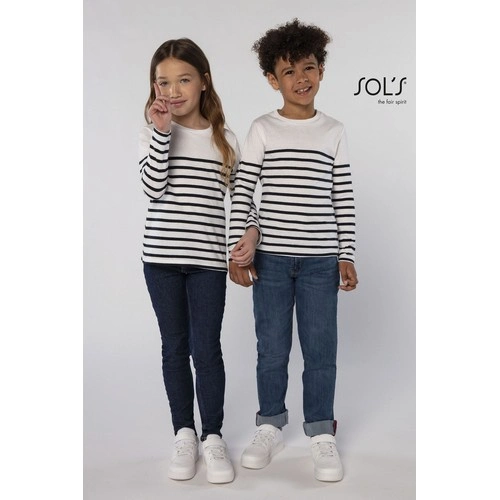 CAMISETA RAYADA DE MANGA LARGA DE NIÑO SOL'S MATELOT LSL KIDS REF S03101