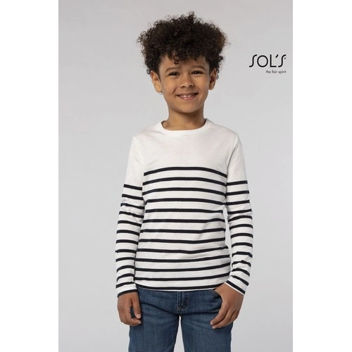 CAMISETA RAYADA DE MANGA LARGA DE NIÑO SOL'S MATELOT LSL KIDS REF S03101