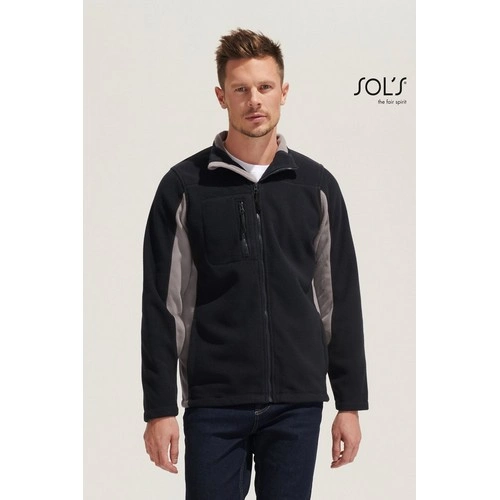 CHAQUETA POLAR HOMBRE BICOLOR CON CREMALLERA SOL'S NORDIC REF S55500