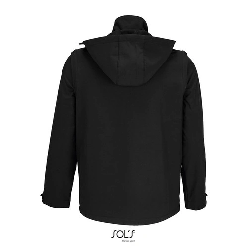 CHAQUETA SOFTSHELL CON CAPUCHA Y MANGAS DESMONTABLES SOL'S FALCON 3IN1 REF S03995