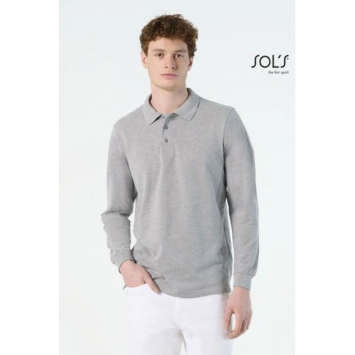 POLO PIQUÉ HOMBRE MANGA LARGA SOL'S STAR REF S11328