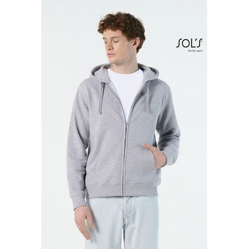 SUDADERA CON CREMALLERA Y CAPUCHA DE HOMBRE SOL'S SPIKE MEN REF S03105