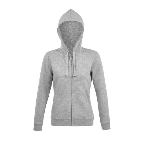 SUDADERA CON CREMALLERA Y CAPUCHA DE MUJER SOL'S SPIKE WOMEN REF S03106