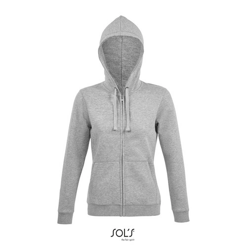 SUDADERA CON CREMALLERA Y CAPUCHA DE MUJER SOL'S SPIKE WOMEN REF S03106