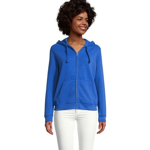 SUDADERA CON CREMALLERA Y CAPUCHA DE MUJER SOL'S SPIKE WOMEN REF S03106
