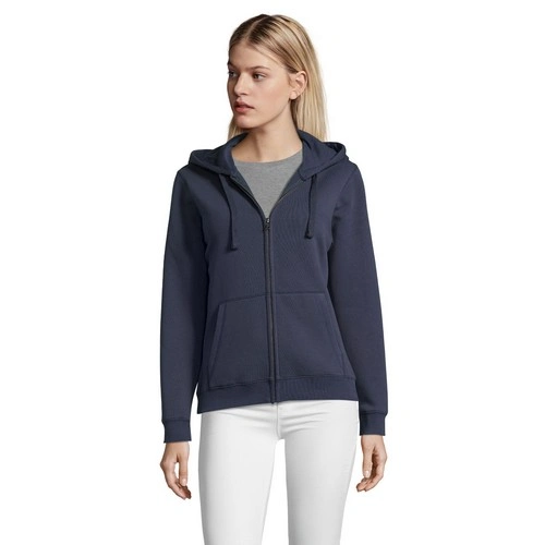 SUDADERA CON CREMALLERA Y CAPUCHA DE MUJER SOL'S SPIKE WOMEN REF S03106
