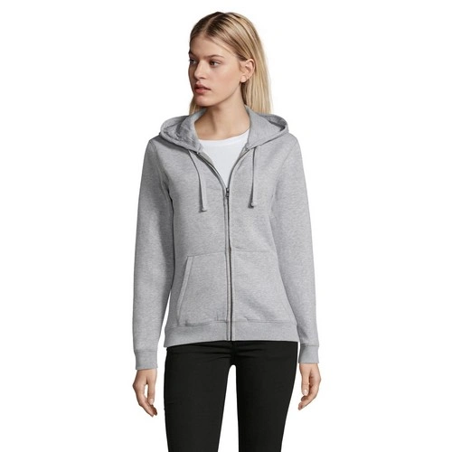SUDADERA CON CREMALLERA Y CAPUCHA DE MUJER SOL'S SPIKE WOMEN REF S03106