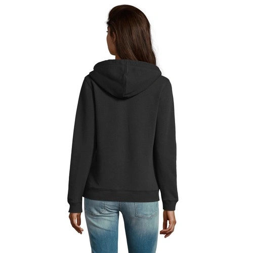 SUDADERA CON CREMALLERA Y CAPUCHA DE MUJER SOL'S SPIKE WOMEN REF S03106