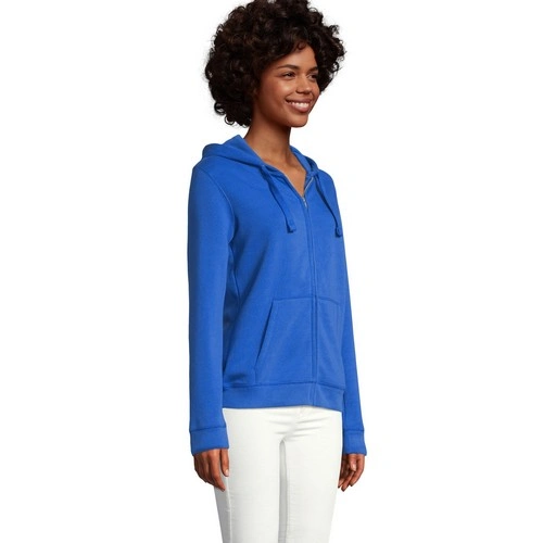 SUDADERA CON CREMALLERA Y CAPUCHA DE MUJER SOL'S SPIKE WOMEN REF S03106