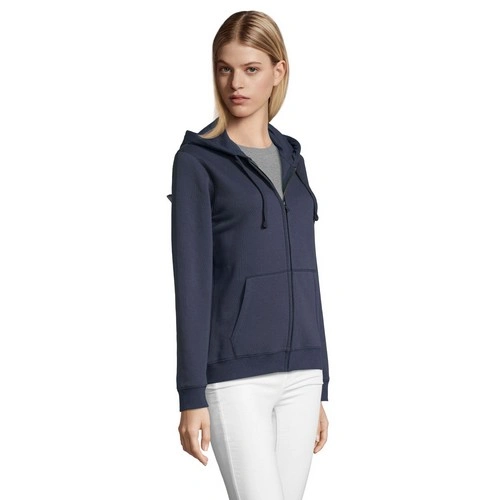 SUDADERA CON CREMALLERA Y CAPUCHA DE MUJER SOL'S SPIKE WOMEN REF S03106