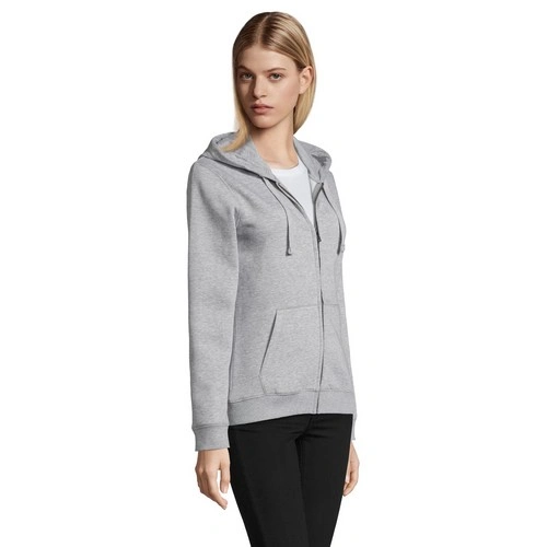 SUDADERA CON CREMALLERA Y CAPUCHA DE MUJER SOL'S SPIKE WOMEN REF S03106