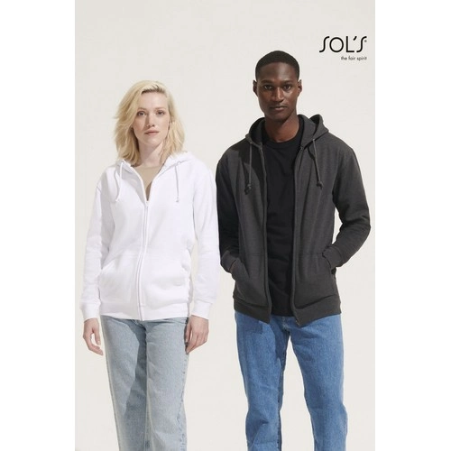 SUDADERA UNISEX CON CREMALLERA Y CAPUCHA SOL'S CARTER REF S03812