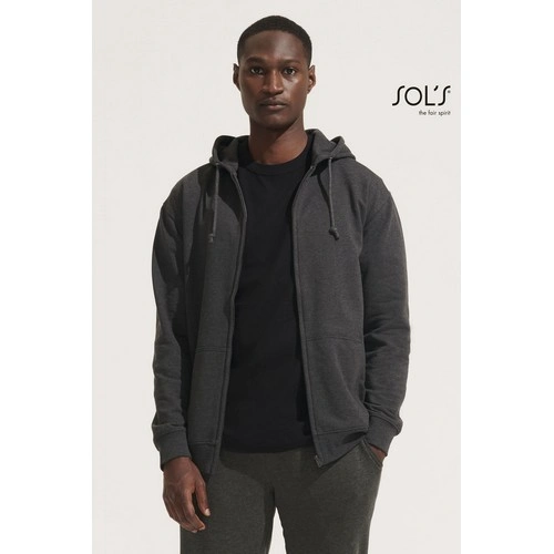 SUDADERA UNISEX CON CREMALLERA Y CAPUCHA SOL'S CARTER REF S03812