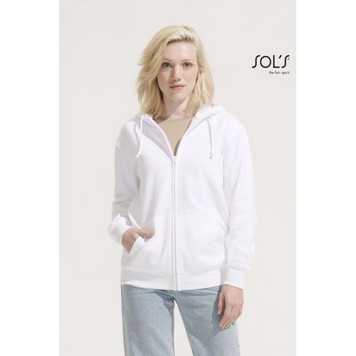 SUDADERA UNISEX CON CREMALLERA Y CAPUCHA SOL'S CARTER REF S03812