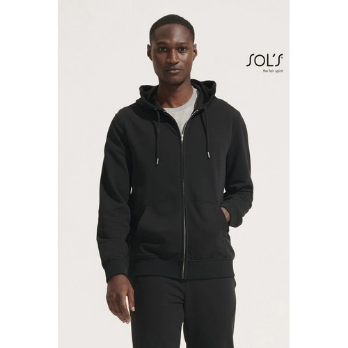 SUDADERA UNISEX CON CREMALLERA Y CAPUCHA SOL'S CALIPSO REF S04237