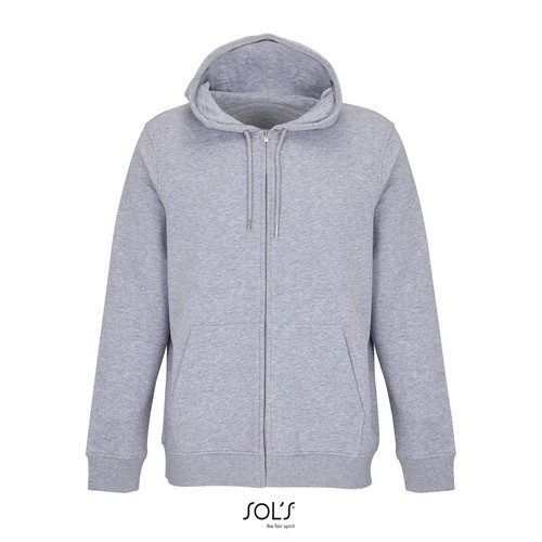 SUDADERA UNISEX CON CREMALLERA Y CAPUCHA SOL'S CALIPSO REF S04237