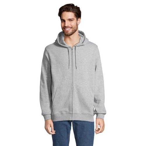 SUDADERA UNISEX CON CREMALLERA Y CAPUCHA SOL'S CALIPSO REF S04237