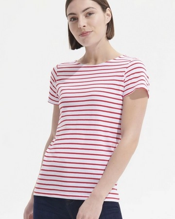 Camiseta manga corta mujer cuello redondo a rayas sol's miles women ref s01399